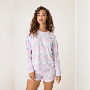 PJ Salvage Mountain Bound Lounge set Pajamas Shorts 2 Piece set size XS